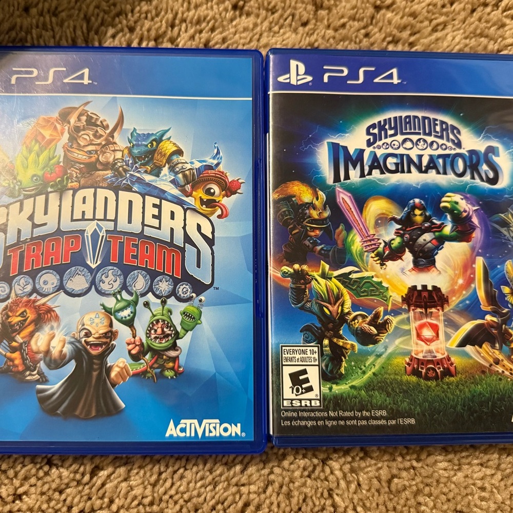 Skylanders PS4 Game Bundle with Skylander characters and 2 portals